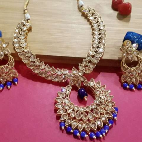 Mrigangi Wedding Polki Necklace Set for Women