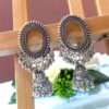Ethnic Oxidised Silver Afgani Jhumka Earring for Women