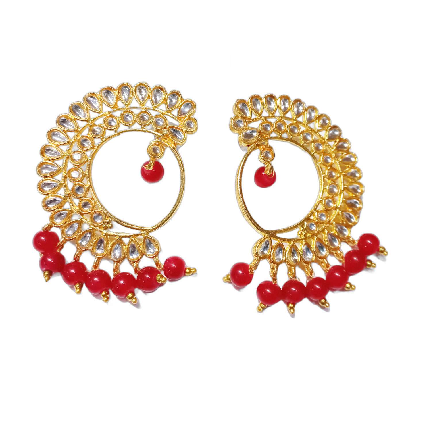 Party wear earring with wooden block and cylindrical bead KALKI Fashion  India-sgquangbinhtourist.com.vn