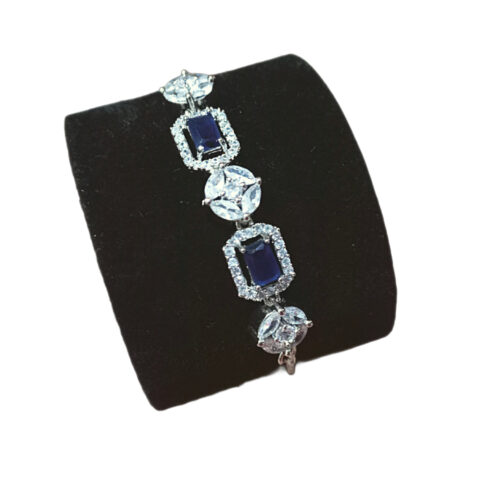 AD Blue Stone Chain Bracelet