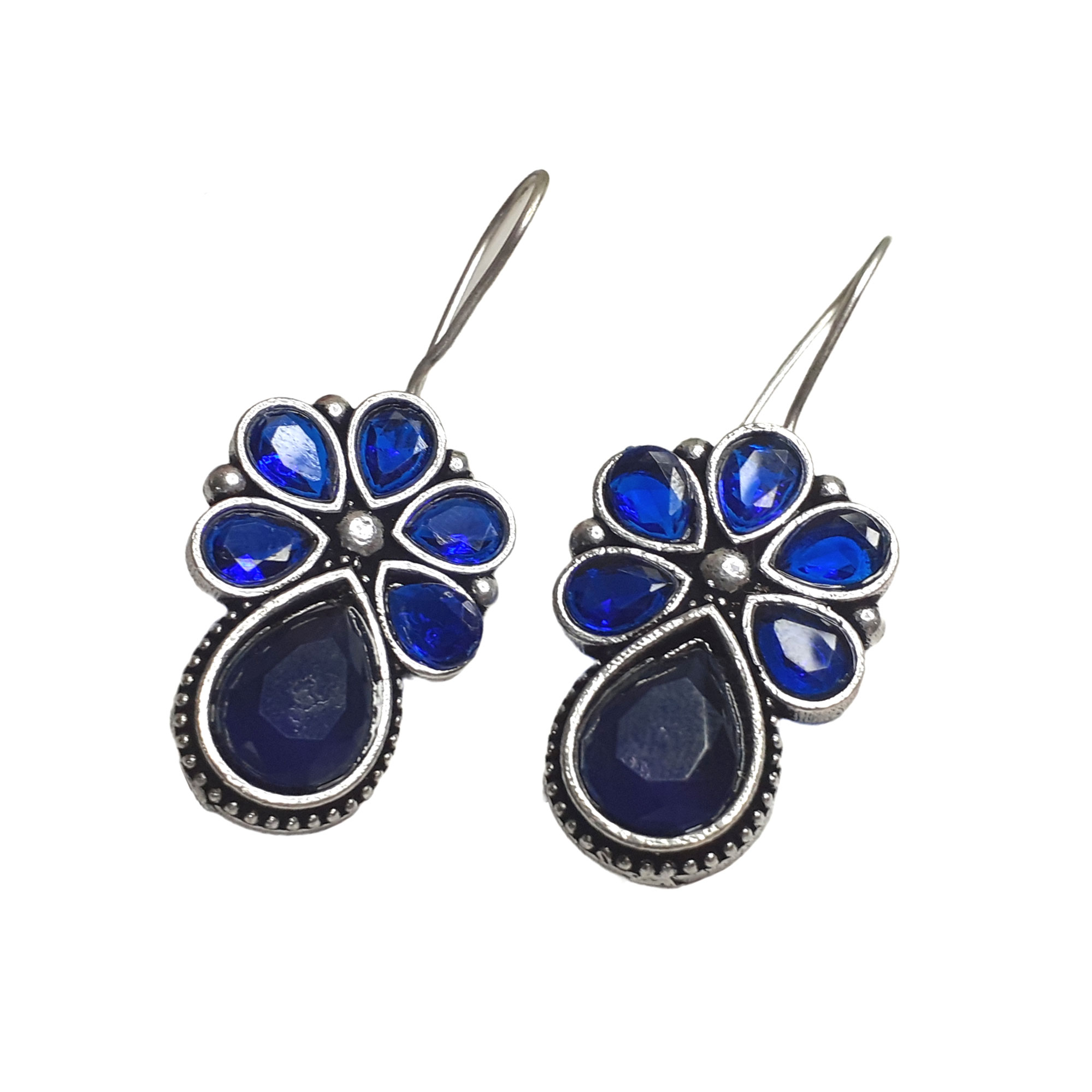 Paradise Blue Huggie Hoop – J&CO Jewellery