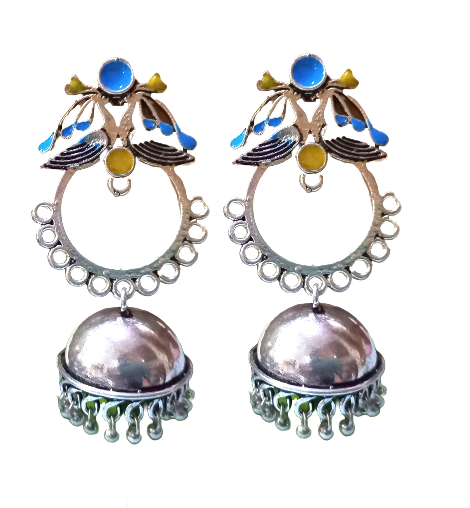 A2 Fashion Trendy Oxidized Silver Jhumka Earrings For Girls –  A2fashionstores