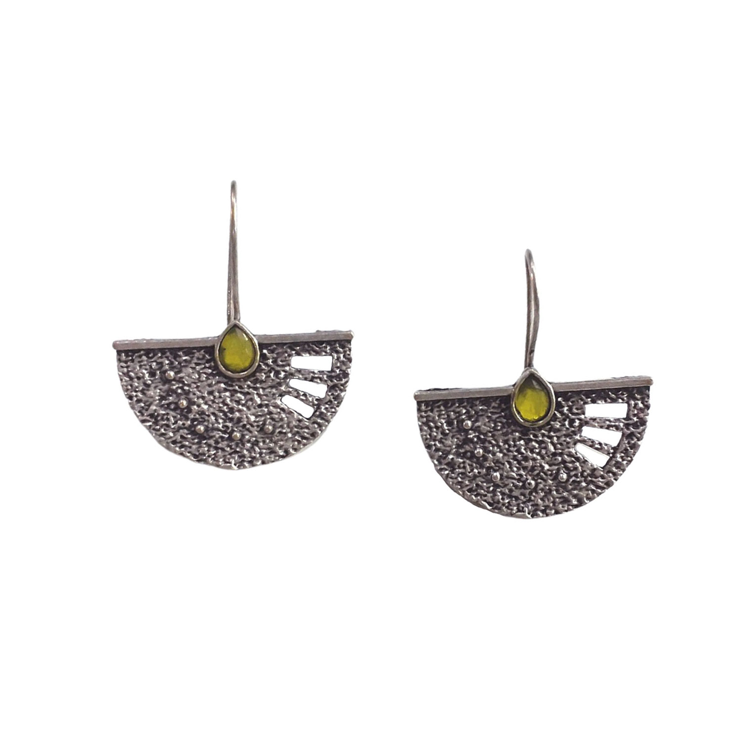 Embellished Silver Oxidised Earrings uk | Gift Embellished Silver Oxidised  Earrings- FNP